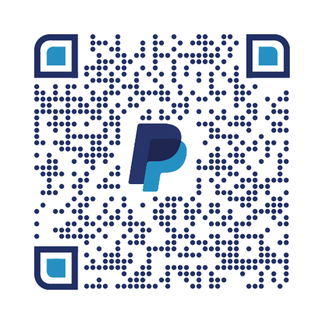 QR code to donate via PayPal